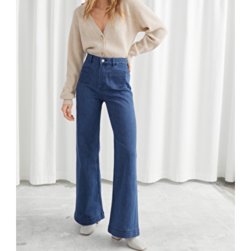 & Other Stories Flare High Rise Denim Jeans